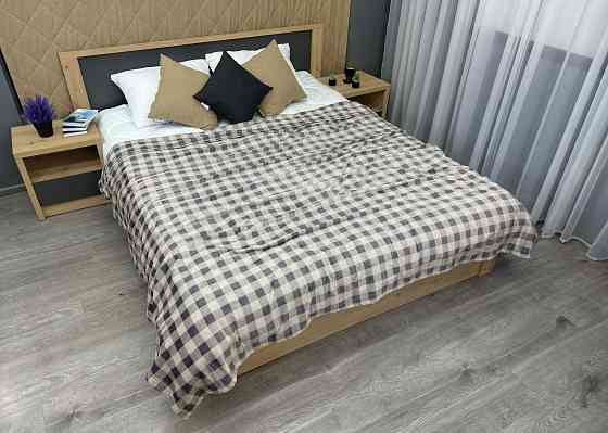 Плед-покривало Decorator WellSoft 200х220 см Клітинка Бежево-сірий (87-282) Київ