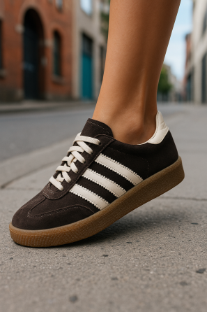 Olli Кросівки жіночі OLLI T-5/1-21413 шоколадні (весна-осінь, замша натуральна) (5844) Коломия