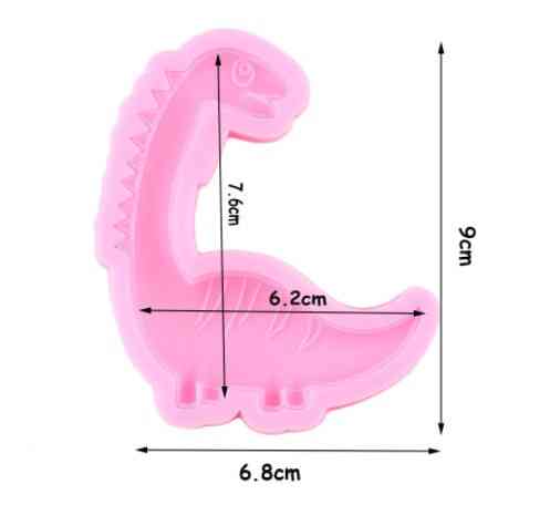 Молд силиконовый Динозавр 90 на 68 мм розовый Киев