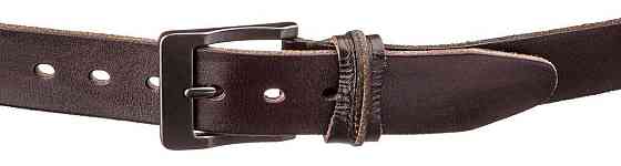 Ремінь з масивною пряжкою Vintage 20128 Коричневий Київ