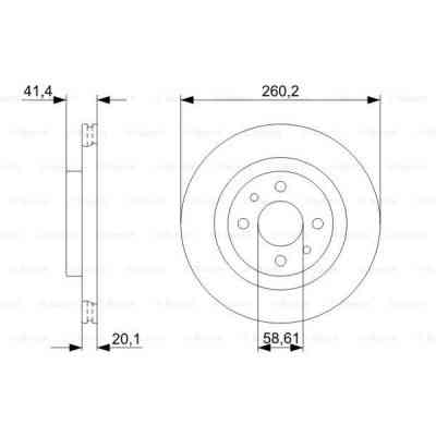 Тормозной диск Bosch 0 986 479 346 Винница