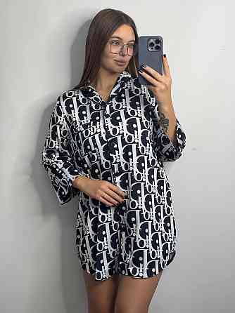 Жіноча нічна сорочка сатинова Діор L Харків