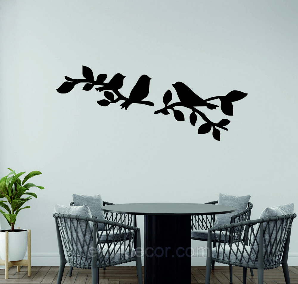 Декоративне настінне Панно  «Птахи» , Декор на стіну 70*27 см, Чорний Київ - фото 9