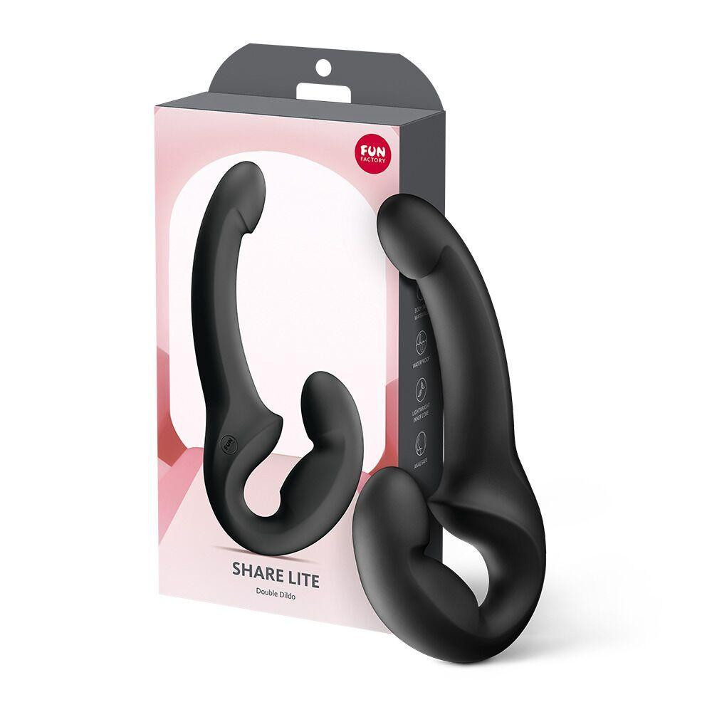 Безремінний страпон Fun Factory SHARE LITE Black, регульований, полегшена модель Sex Aura Київ - фото 7