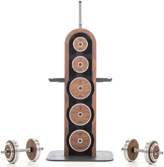 Тренажер Zestaw obciążeń ze stojakiem NOHRD WeightPlate Classic Orzech Киев - изображение 1