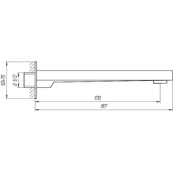 Вилив змішувача TOPAZ TP-1902 Київ