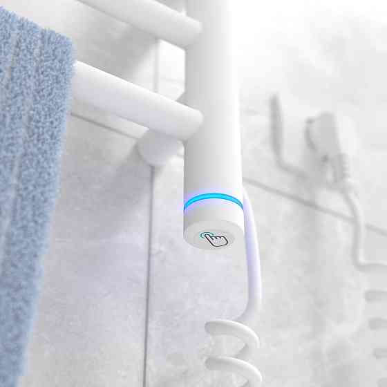 Електричний полотенцесушитель Laris Зебра Прайм ЧК4 400Х300 Е білий Київ