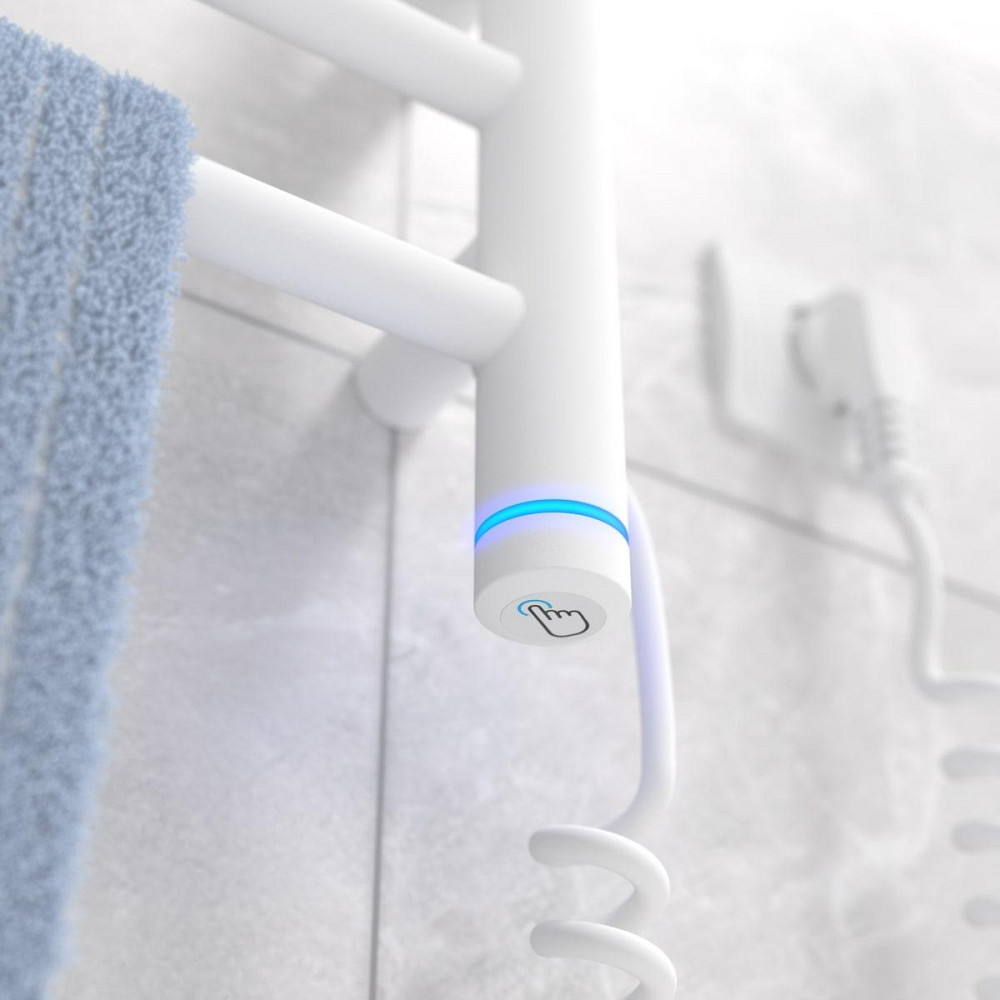 Електричний полотенцесушитель Laris Зебра Прайм ЧК4 400Х300 Е білий Київ - фото 6