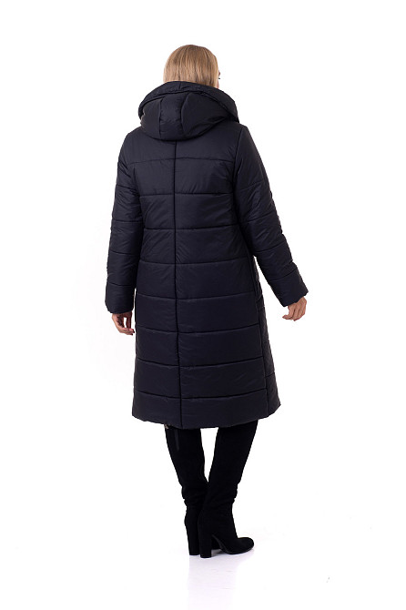 Зимовий жіночий пуховик із капюшоном без хутра Київ - фото 2