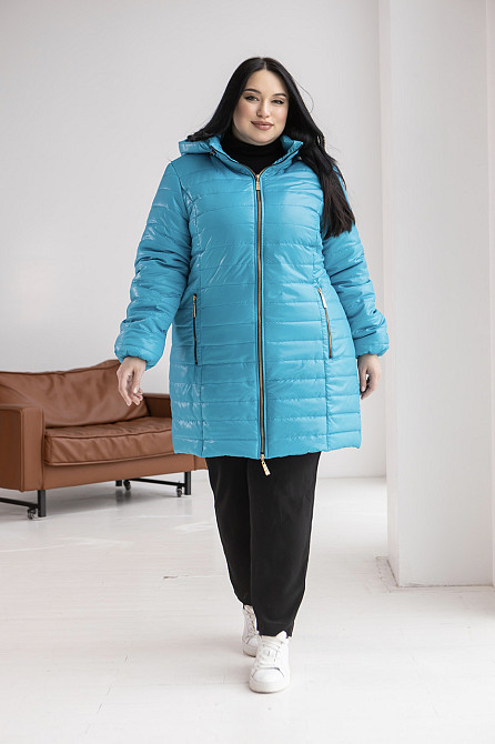 Женская демисезонная удлиненая куртка курточка больших размеров. 54-78р Киев - изображение 2