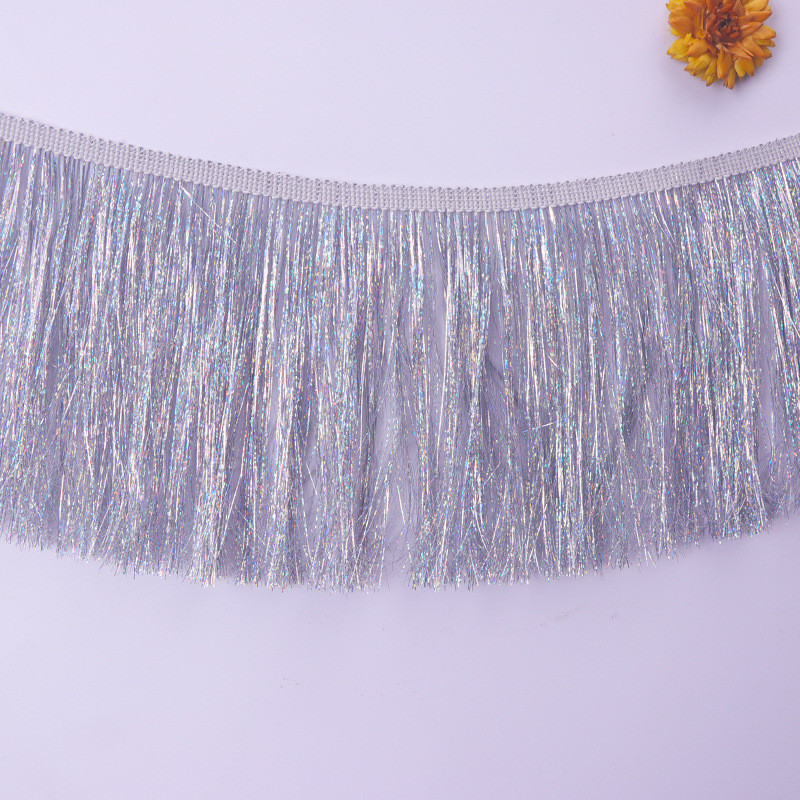 Дождик гирлянда для праздника с голограммой 200 на 25 см серебристый Киев - изображение 3