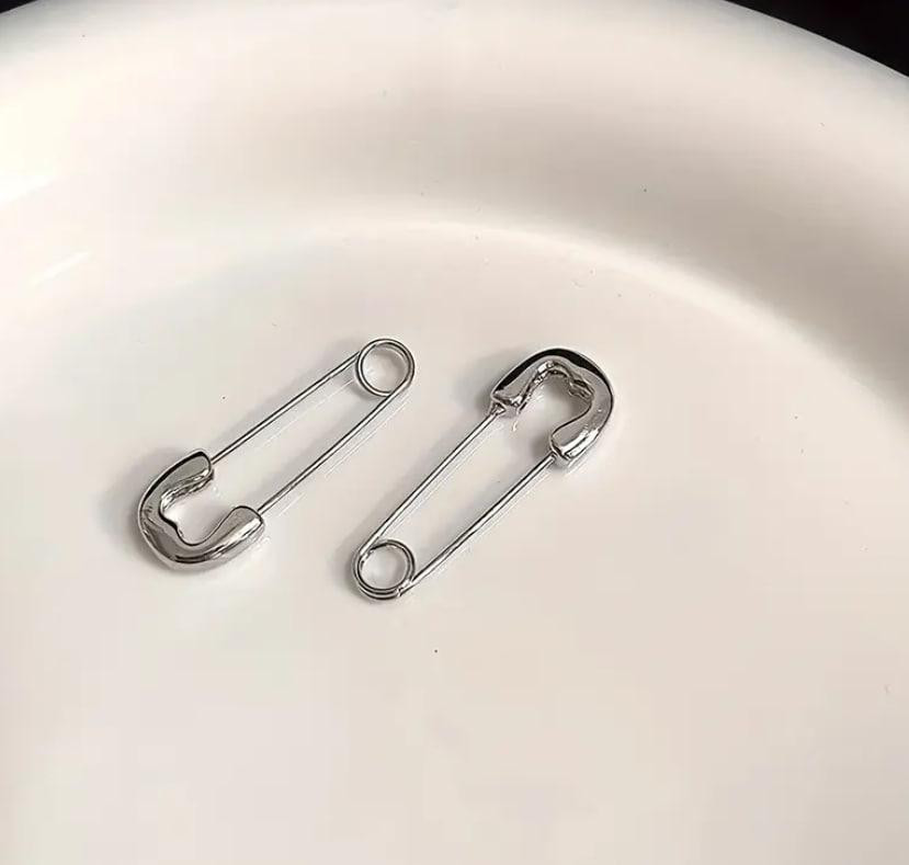 Серьги в форме булавки Модные трендовые украшения для ушей, универсальный аксессуар для мужчин и жен Киев - изображение 4