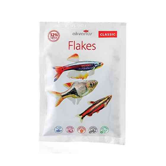 Корм для рыб Аквариус классик меню хлопья 20 г Винница
