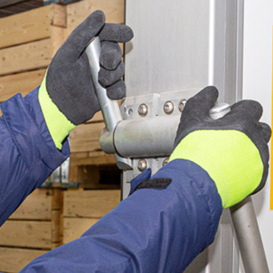 Рукавички 4566 утеплені трикотаж латексне покриття 3/4 облив р.10(XL) зелений ДКГ Житомир - фото 4