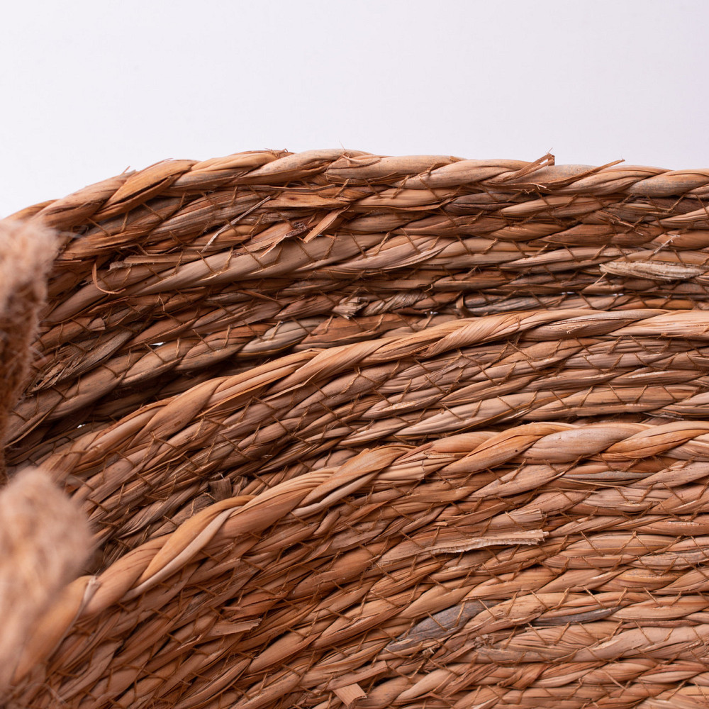 Універсальні плетені корзини для зберігання 3 шт, коричневі Київ - фото 6