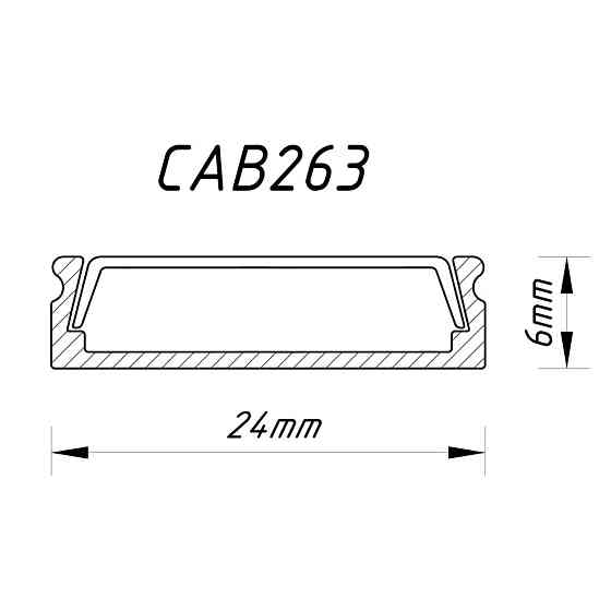 Профіль для світлодіодної стрічки Feron CAB263 Харків