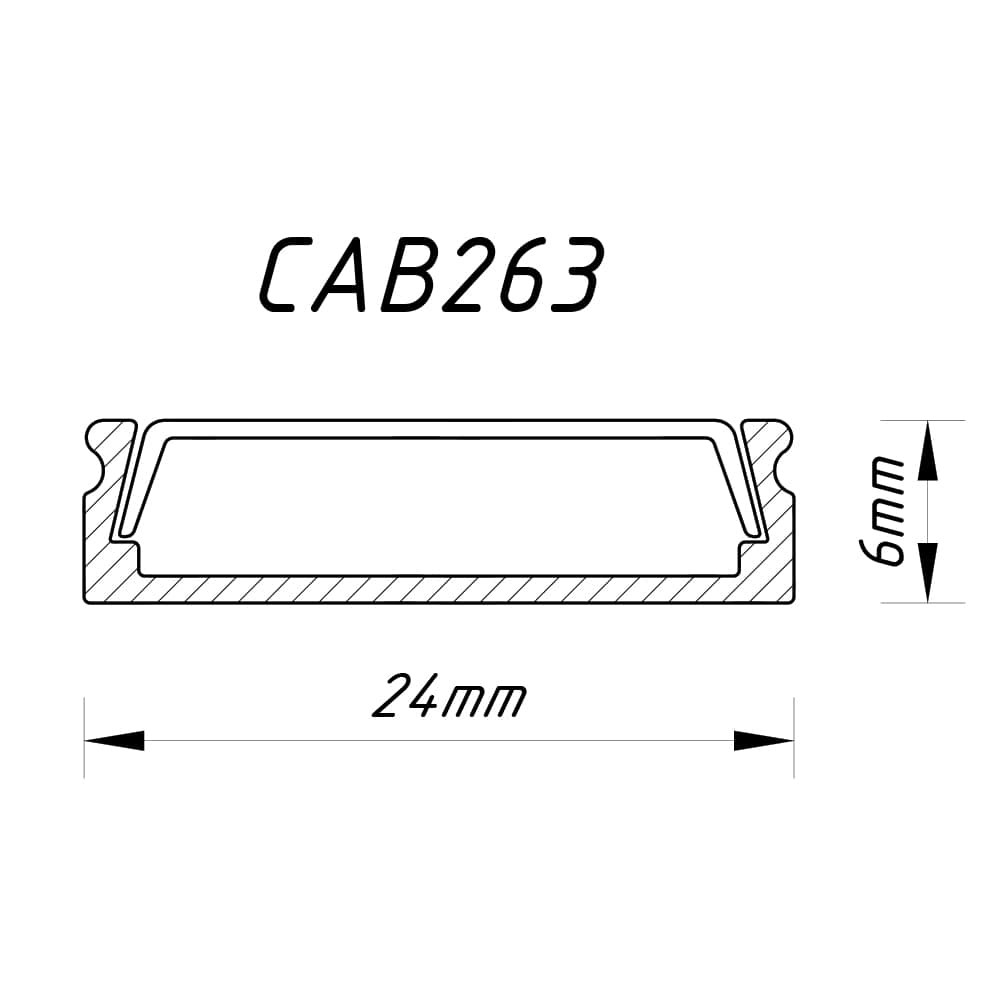 Профіль для світлодіодної стрічки Feron CAB263 Харків - фото 2