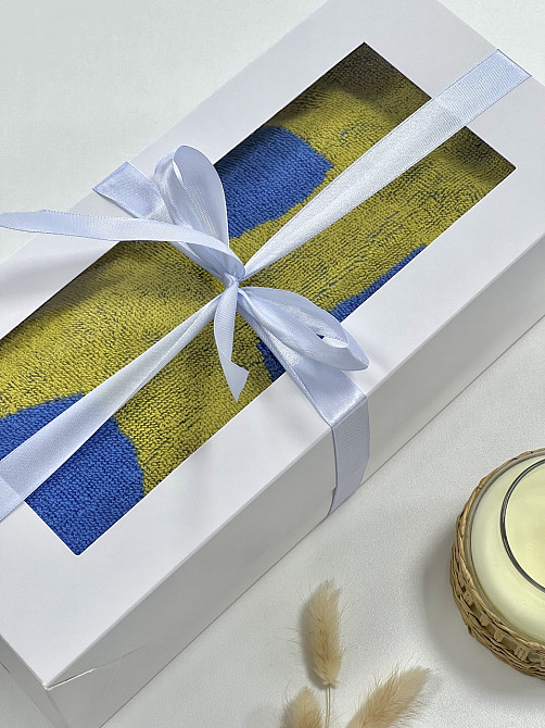 Рушник з патріотичним дизайном Ideal Textile 70х140 см у подарунковому упакуванні (56860971) Чернівці - фото 2