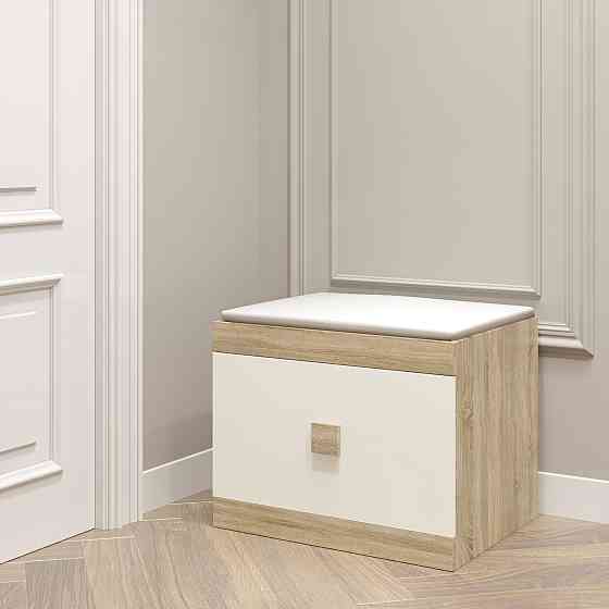 Тумба для обуви Эверест Соната ТО-600 60х38х45 дуб сонома + белый (DTM-2210) Львов