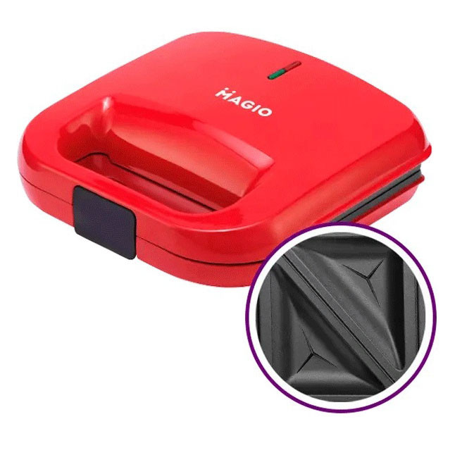 Ребриста бутербродниця MAGIO, Електрична сендвічниця-бутербродниця, Електрична сендвічниця XS-70 Львів - фото 1