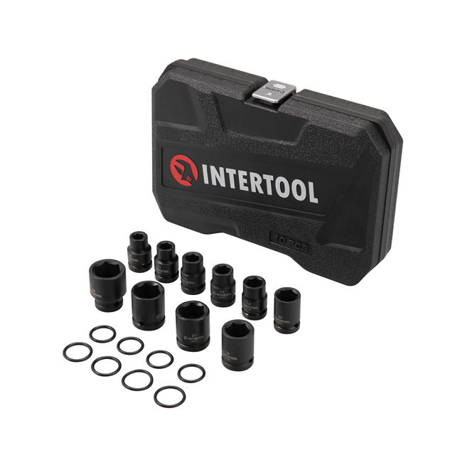 Набір головок ударних 1/2", 10 од., 10-24 мм, Cr-Mo, STORM INTERTOOL ET-8503 Київ - фото 3