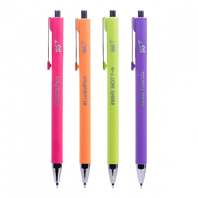 Ручка кулькова автоматична "Yes" 411967 "Lucky Pen" 0,7мм синя, шт Київ - фото 1