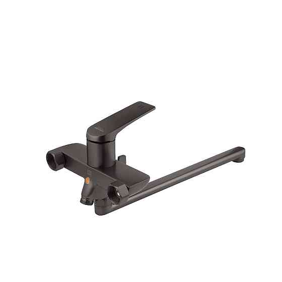 Змішувач для ванни Kroner KRP Graz - GRP070 з душовим гарнітуром, графіт Київ