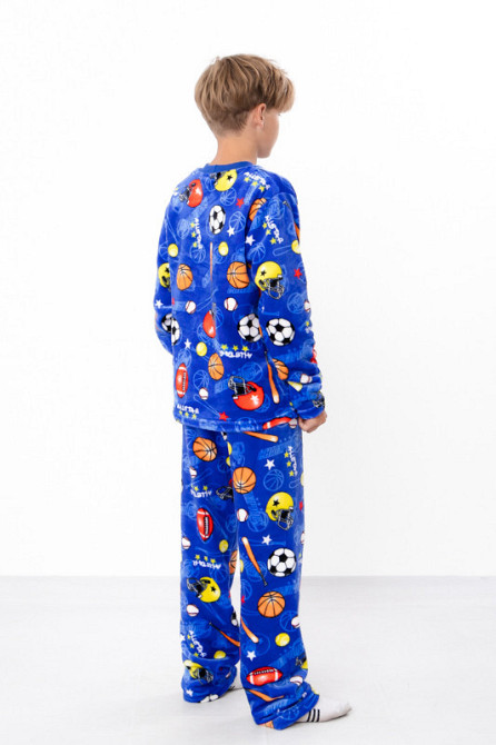 Пижама для мальчика - подростка, теплая (махра), домашний комплект Киев - изображение 4