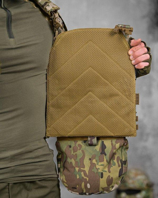 Плитоноска мультикам 4 сброса с подсумками в сборе Одесса - изображение 7