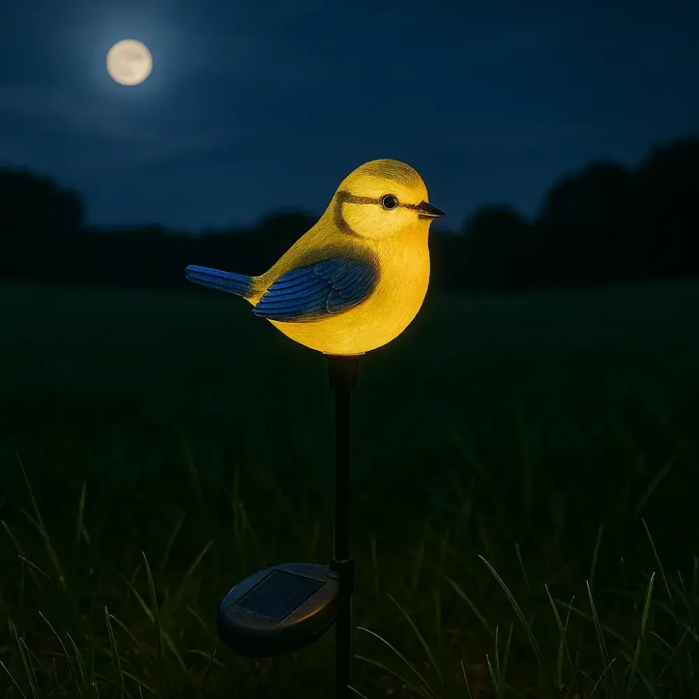 Садовый светильник на солнечной батарее 1шт, Птица / Декоративный фонарь / Уличный светильник на аккумуляторе Коломыя - изображение 1