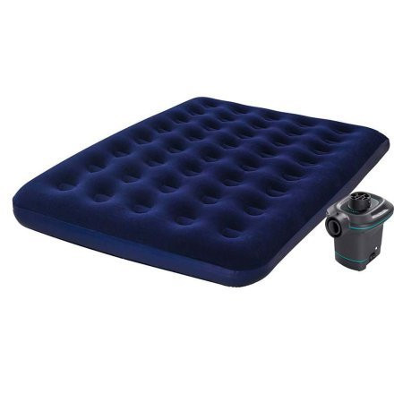 Матрас надувной полуторный Bestway 67287, 191 х 137 х 22 см с електронасосом Киев - изображение 1