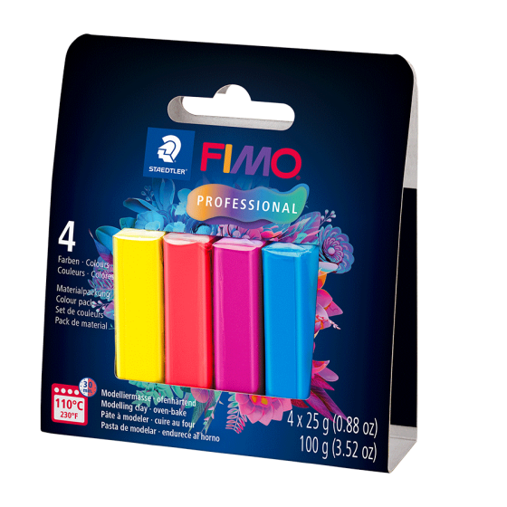 Набор пластики Professional True colours 4х25г Fimo Киев