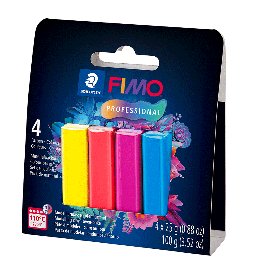 Набор пластики Professional True colours 4х25г Fimo Киев - изображение 1
