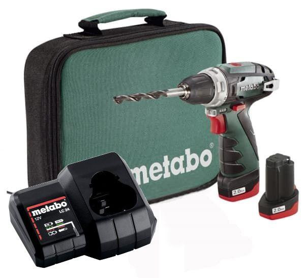 Акумуляторний шуруповерт Metabo PowerMaxx BS Basic 2х2,0 Ач в сумці (600079550) Київ - фото 9