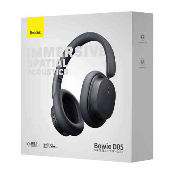 Бездротові накладні навушники Baseus Bowie D05 Wireless Headphones Grey Киев