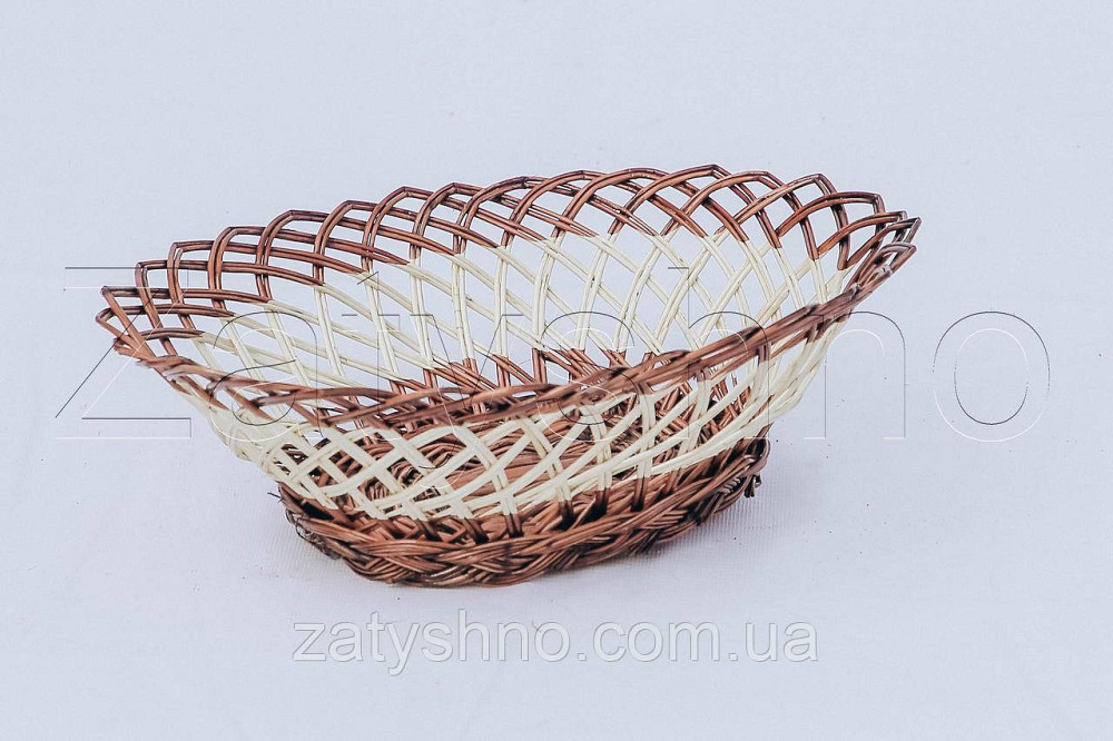 Цукерниця плетена | цукерниця з лози| тарілка плетена з лози Київ - фото 2