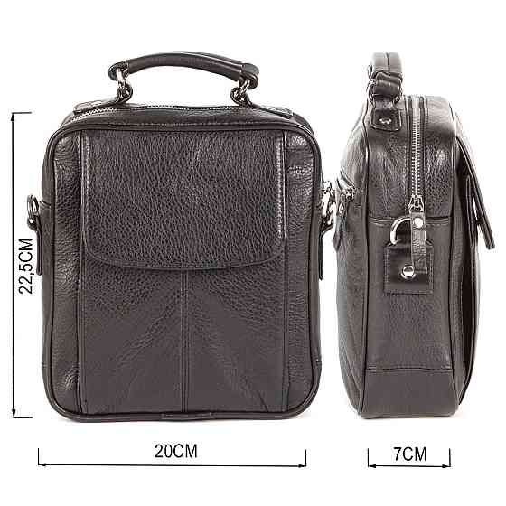 Сумка SHVIGEL 00875 из высококачественной кожи Черная Киев