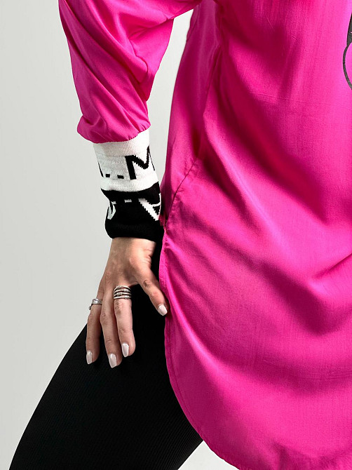 Удлиненная женская блузка 