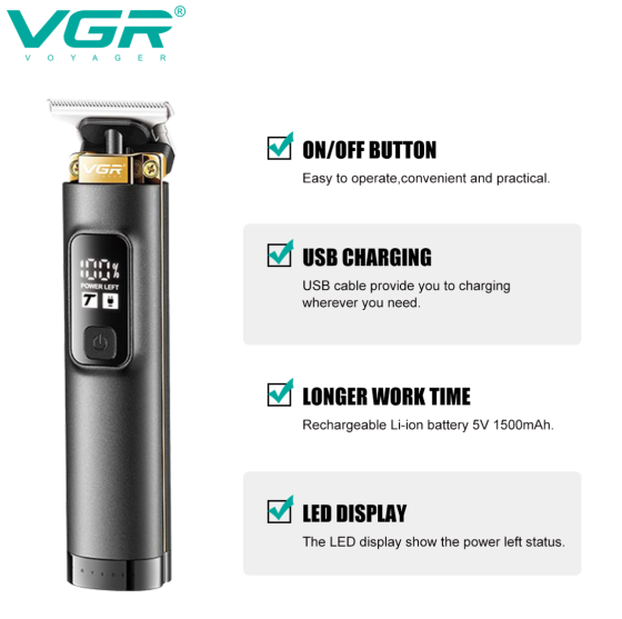 Триммер для бороды и усов VGR V-985 Днепр