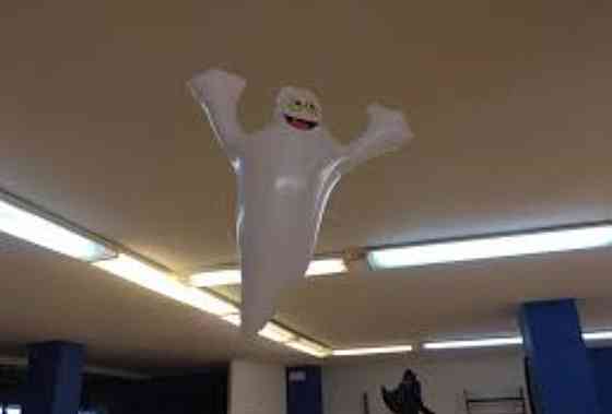 Повітряна куля Привид декор на Хелловін білий Київ