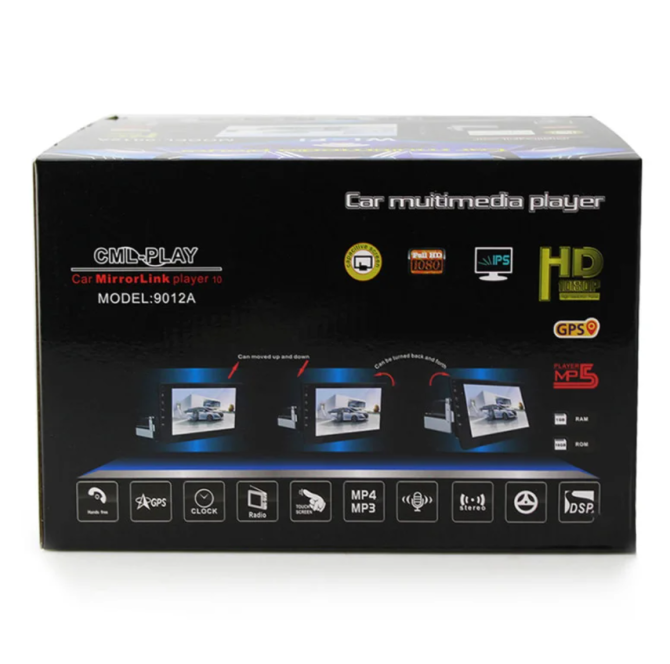 Мультимедийная 1DIN автомагнитола 9012A Android с GPS-навигацией, Wi-Fi, Bluetooth, сенсорным 8