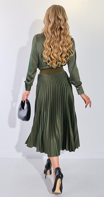 Костюм зі спідницею гофре із шовку (42) Київ - фото 7