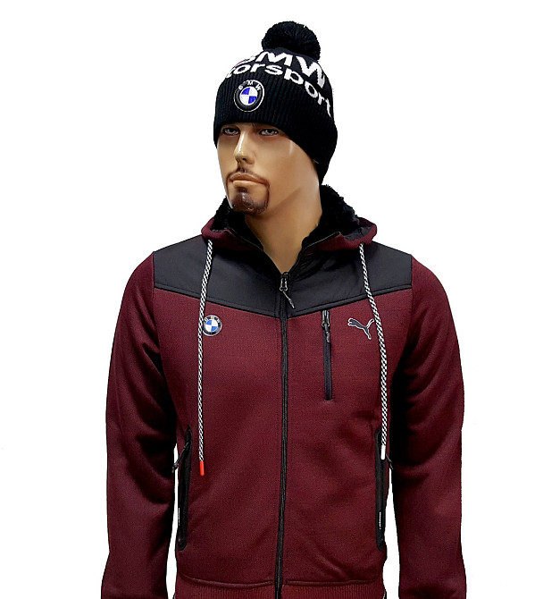 Мужская трикотажная кофта- куртка на меху Puma Thumbnail 1 of BMW M Motorspor,оригинал 50 Киев - изображение 1