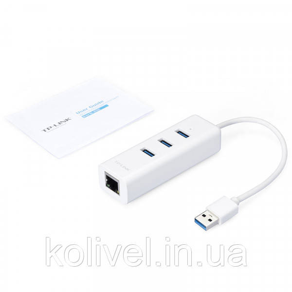 Адаптер TP-Link UE330, USB 3.0 to Gigabit, 3-Port USB 3.0 Hub, 1 USB 3.0 connector, 1 Gb, 3 USB 3.0 (UE330) Киев - изображение 3