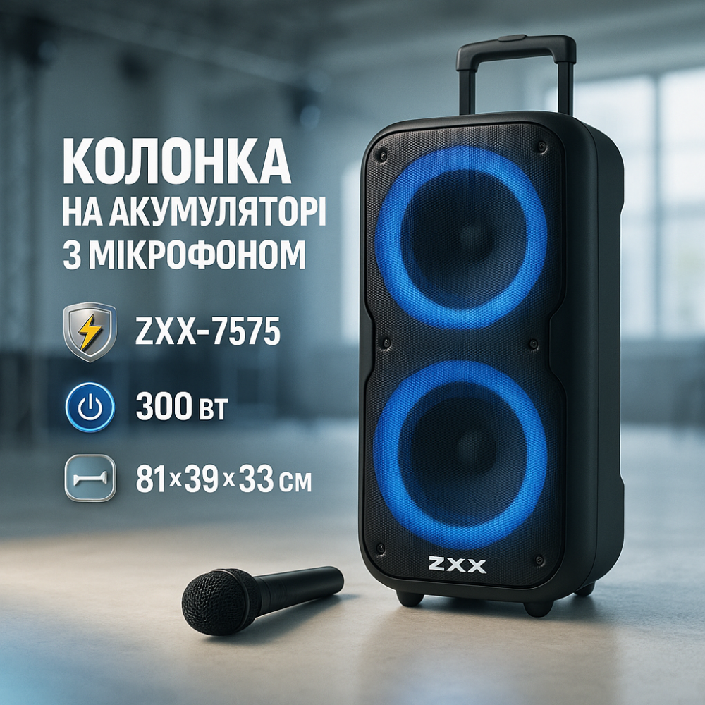 Громкая портативная bluetooth колонка ZXX-7575, Блютуз колонка с радио с автономной работой XJ-15 Львов - изображение 14