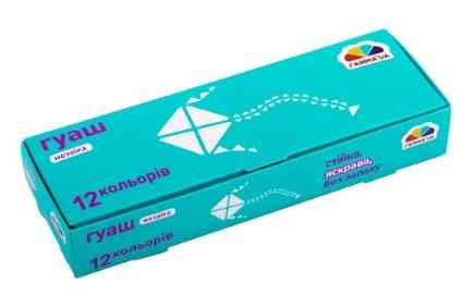 Гуаш "Гамма Нововолинськ" "Мозаїка" 12 кол. 10мл 300202, шт Київ