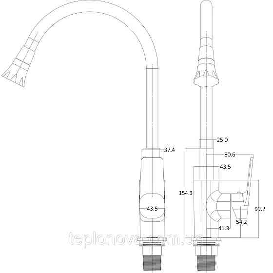 Змішувач для кухні Globus Lux BONN GLB-0203SA-GP-B01 Чернівці