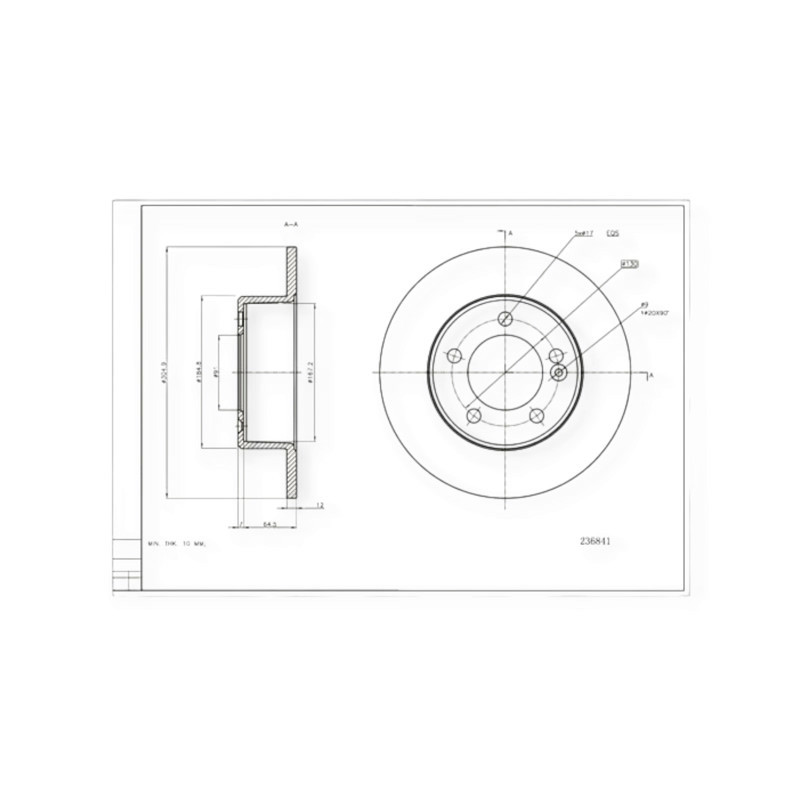 Диск Renault Master (2010-) RWD задний тормозной Мукачево - изображение 1