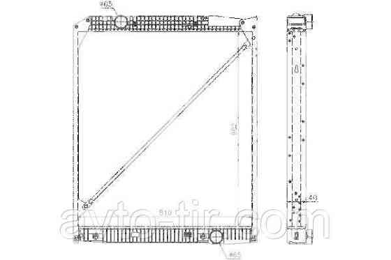 Радіатор без рами Mercedes Actros  9425001003 9425000703 9425001603 Луцьк