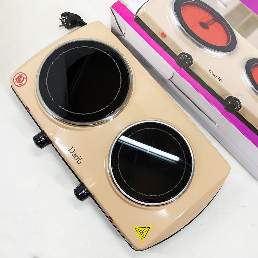 Настільні плити для кухні, Двоконфорочна дискова електроплита, Кухонна плита для маленької кухні SW-19 Київ - фото 3